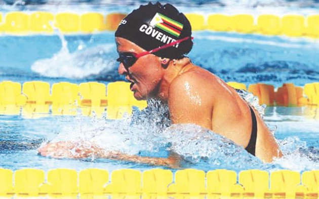 PROUDLY ZIMBABWEAN . . . Kirsty Coventry has once again told the global audience of her pride in competing for her country and hoisting the country’s flag high