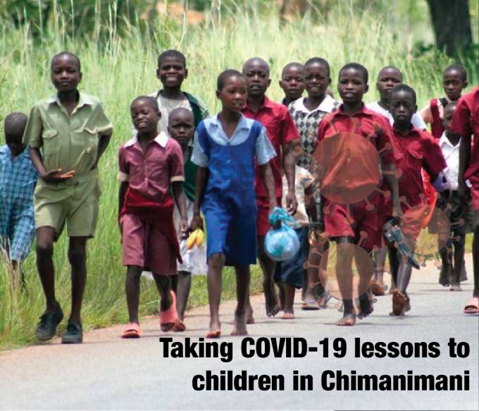 Taking COVID-19 lessons to children in Chimanimani