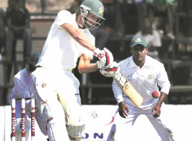 COME BACK KID . . . Craig Ervine marked his return for Zimbabwe with a fine performance in Bangladesh yesterday