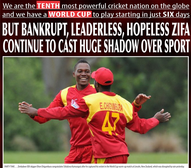 ZIFA casting shadow on the rest of Zimbabwean sport
