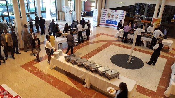 The #ZimBudget2016 delegates are being served breakfast.