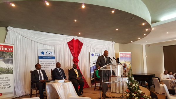 Zolconnect CEO Danny Marandure the Director of Ceremonies breaking the ice at the beginning