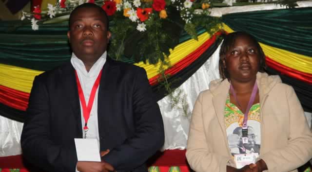 Cde Chipanga (left) and Cde Mupunga