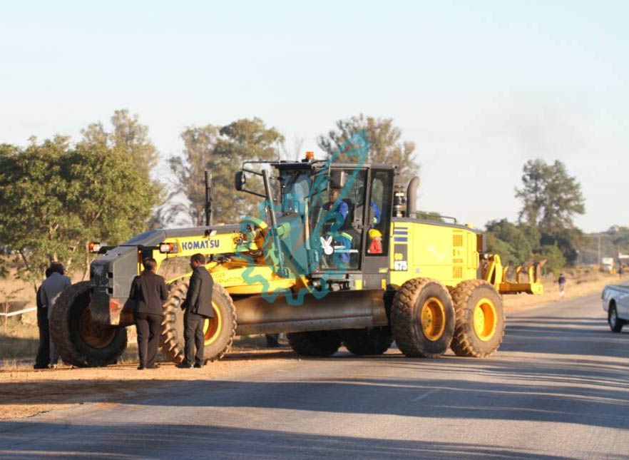 Part of the equipment on the ground at Chaka.