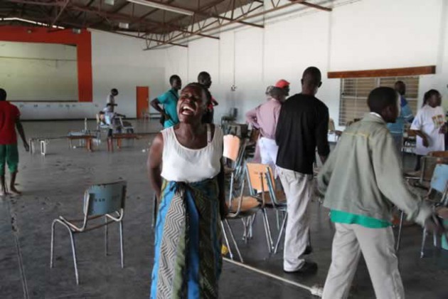 Chaos at Unit L Hall in Chitungwiza. - (Pic by Tawanda Mudimu).