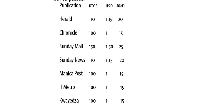 Herald cover price up