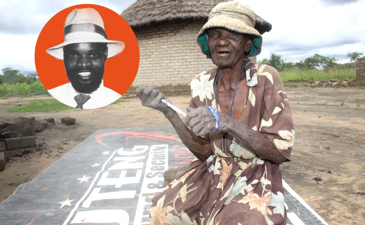 Leonard Dembo’s mother, Sukai, during the interview. - Picture by Memory Mangombe. (Inset) Leornard Dembo