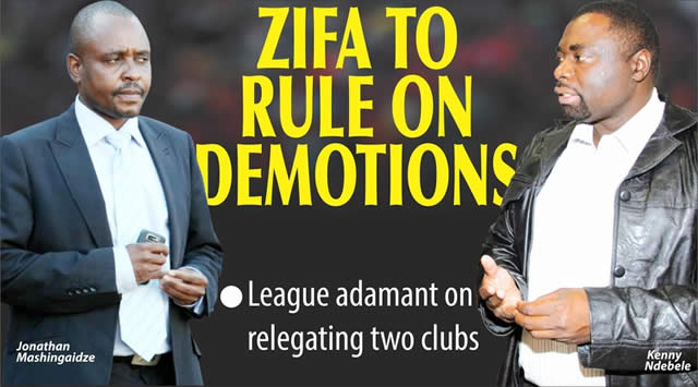 ZIFA TO RULE ON DEMOTIONS