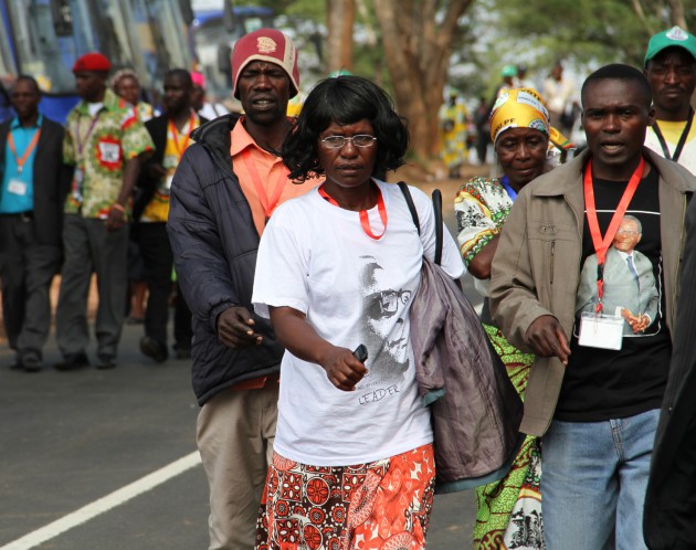 Delegates arriving for the ZANU PF Conference in Chinhoyi