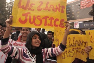 In this file photo, students shout slogans during a march demanding justice for Delhi gang rape victim, in Patna.-The Hindu.com