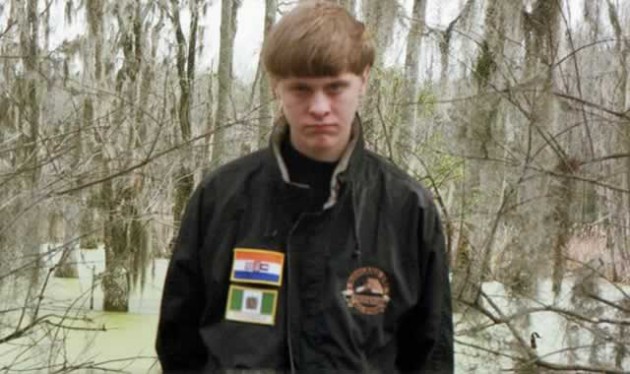 Dylann Roof, as he appears of his Facebook profile, proudly donning the flags of apartheid South Africa (top) and Rhodesia (bottom). The Rhodie gunned down nine black Americans in a church in Charleston, South Carolina on Wednesday