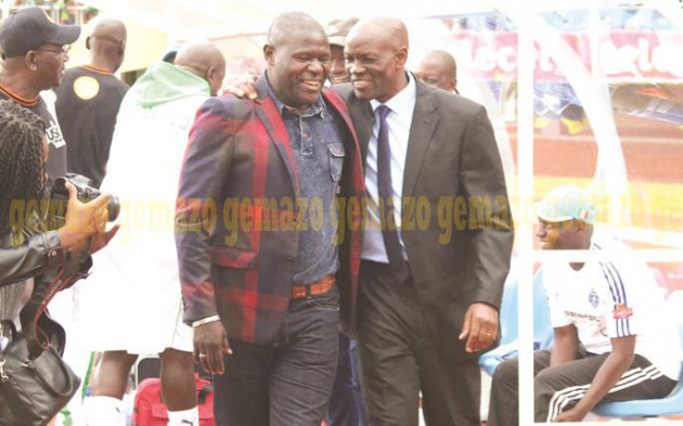 A TALE OF TWO LLOYDS . . . Dynamos gaffer Lloyd Mutasa (right) had a good day at the office yesterday, while his counterpart and namesake Lloyd Chitembwe saw his CAPS United drop points at the National Sports Stadium