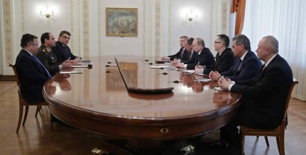 Egypt’s Sisi negotiates arms deal with Russia