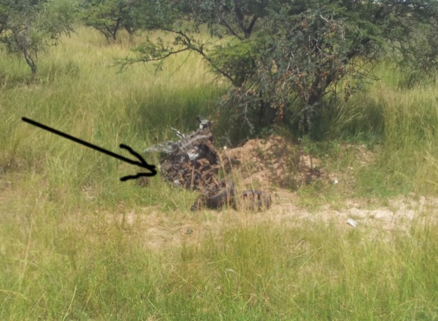 The engine of the Toyota Platz dislodged during the accident.
