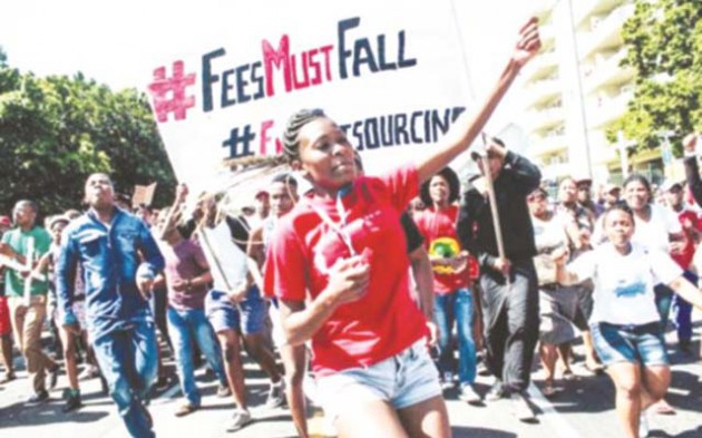 SA President Jacob Zuma has instructed police to descend hard on student protestors behind the #FeesMustFall campaign