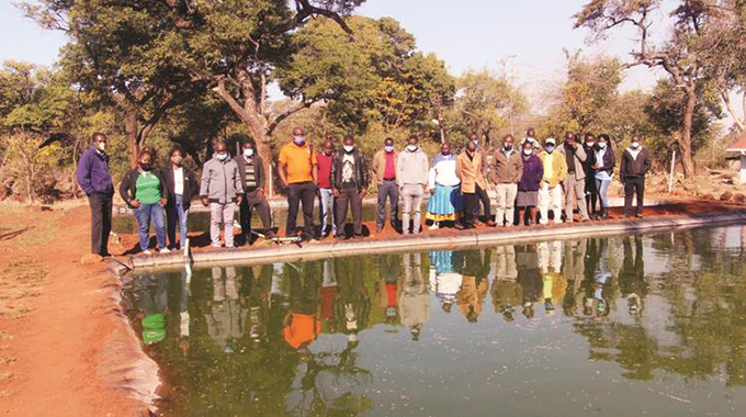 Fish farming training for Agritex officers
