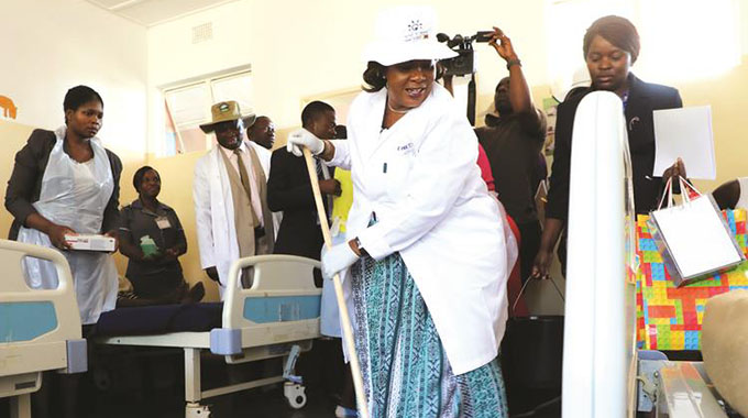 First Lady asks for clean environments