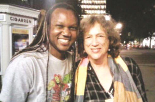 Flora Veit-Wild (right) poses with Tendai Huchu