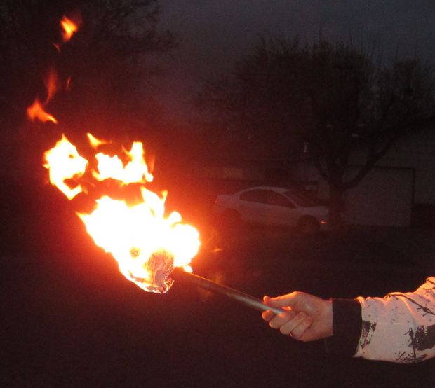 Man attempts to torch family