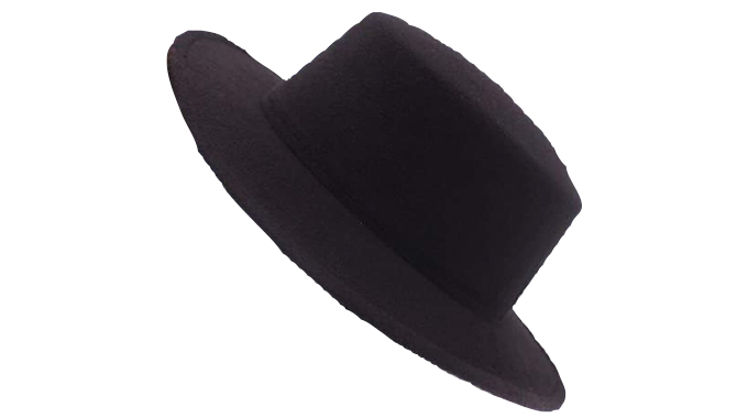 A wide-brim fedora hat!