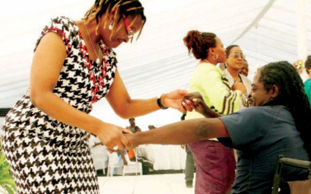 First Lady Dr Grace Mugabe on the dance floor at Danhiko