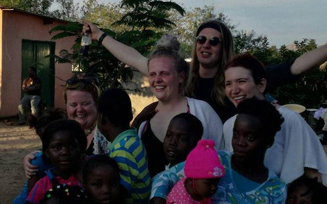 Foreign students and children from Domboshava