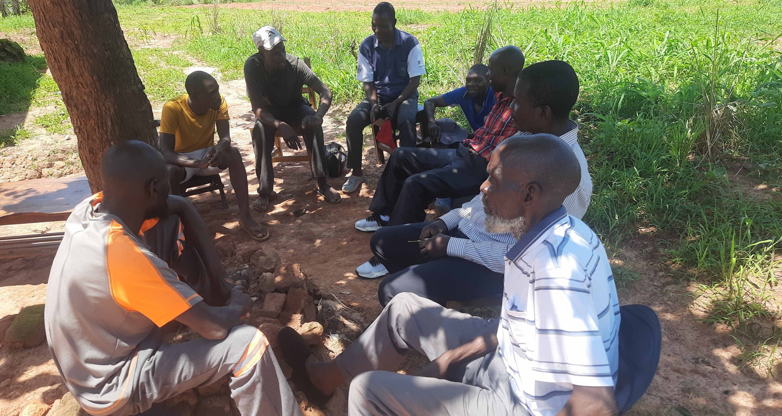 Some of the mourners at Rufaro's funeral wake at the Nyamangodo family homestead in Honde Valley