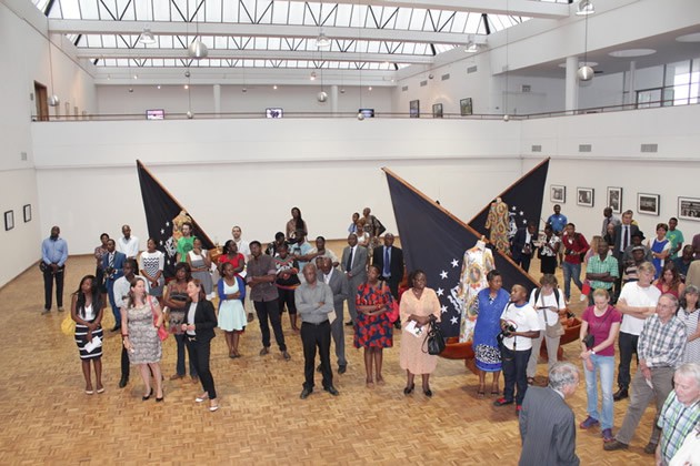 Some of the people that attended the official opening of the exhibition