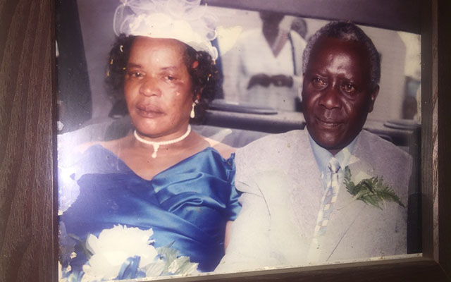 This picture, hanging on the walls of Zimbabwe football legend George Shaya’s Glen Norah, Harare, house, shows the superstar and his wife Agnes on their wedding day back in the day when he was the posterboy of domestic football