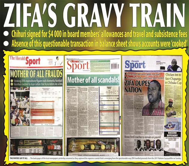 ZIFA’S GRAVY TRAIN
