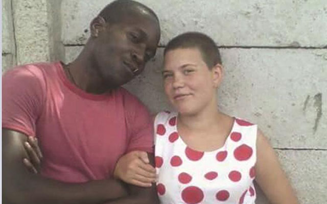IN HAPPIER TIMES . . . Gamuchira Darangwa and his sweetheart Storm Maggeridge