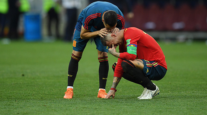 SPAIN DOWNED IN RUSSIAN ROULETTE