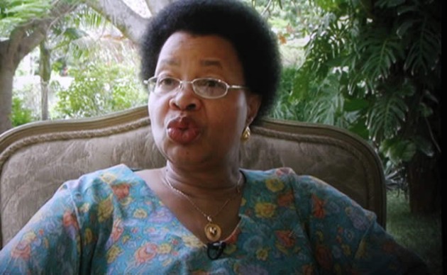 Graca Machel in a scene from the film "Camarada Presidente"