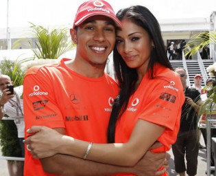 Lewis Hamilton and Nicole Scherzinger