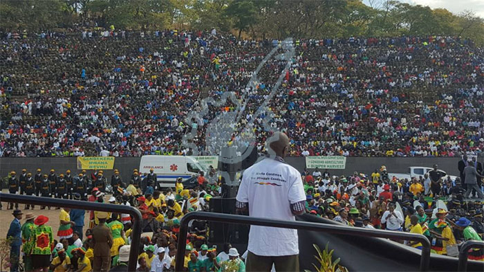 Thousands are gathered at the National Heroes Acre to celebrate Zimbabwe's 37th Heroes Day anniversary - Pic by Simiso Mlevu