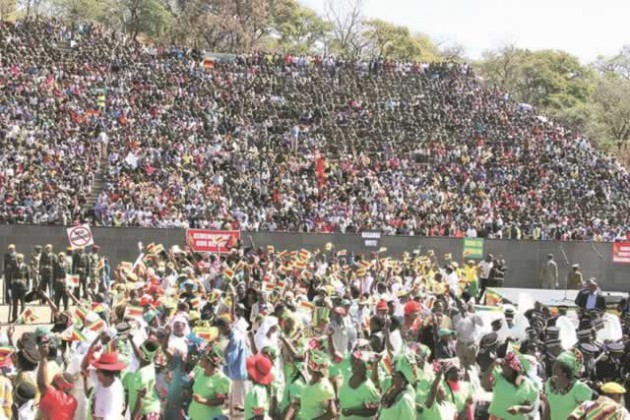 Thousands of people who gathered for Heroes Day commemorations that were presided over by President Mugabe at the National Heroes Acre yesterday.