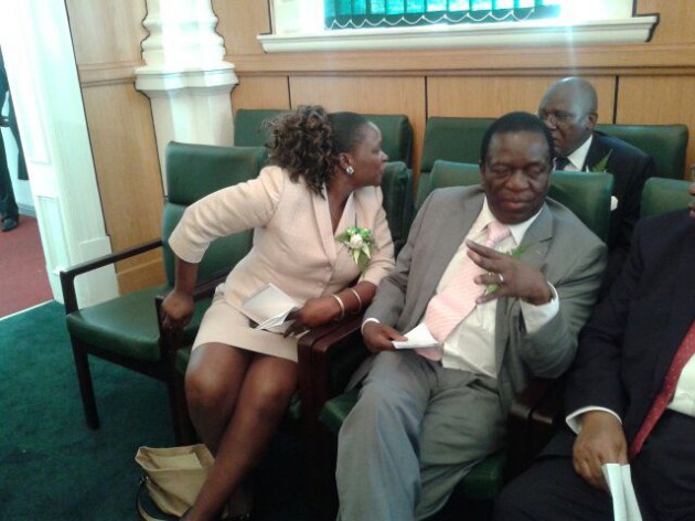Minister of Justice and Parliamentary Affairs sitting with permanent secretary Virgina Mabhiza-Pic by Farai Kuvirimirwa