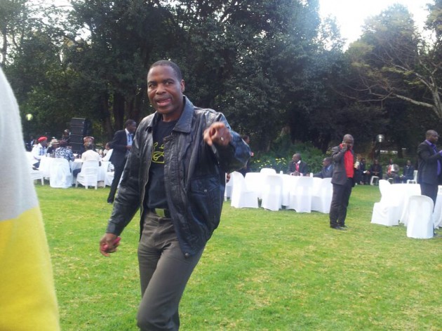War Vets leader Cde Jabulani Sibanda arrives for the celebrations. (pic by Elita Chikwati)