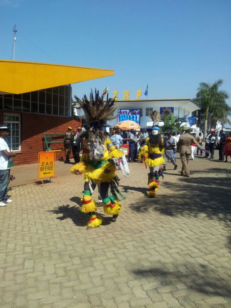 Traditional dancers at the Harare Agricultural Show. (pic by Elita Chikwati)