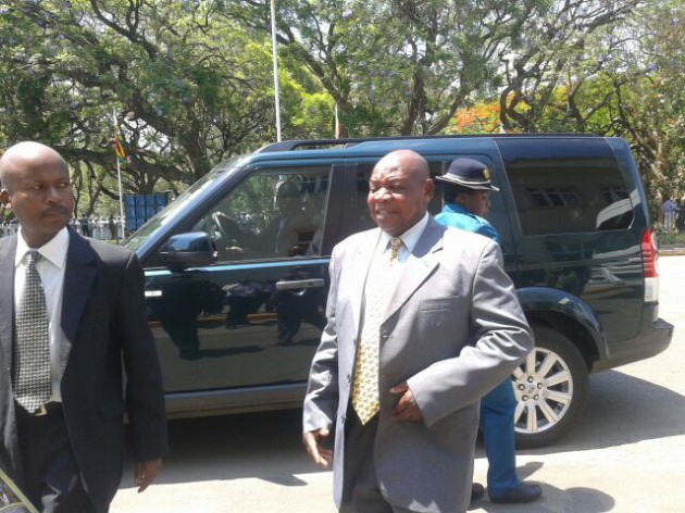 Deputy Tourism Minister, Walter Manhanga, arrives. (Pic by Farai Kuvirimirwa)