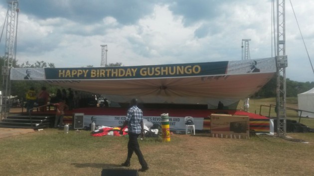 The main stage is already up at Elephant Hills in Victoria Falls.