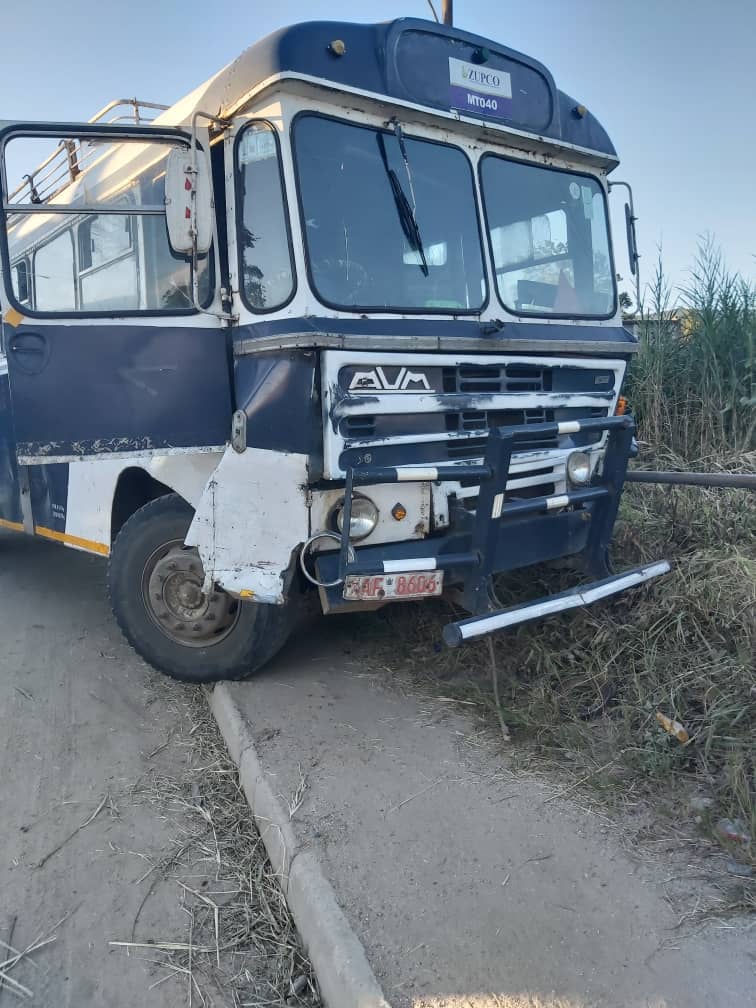 Just In: Driver crashed by own bus