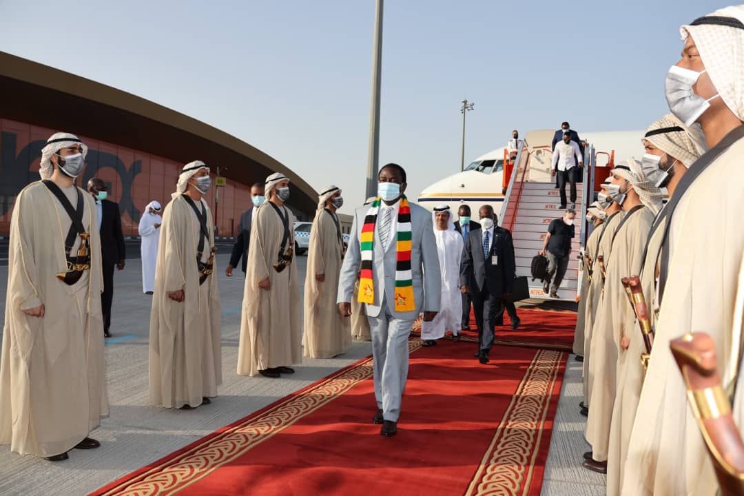 President arrives in Dubai