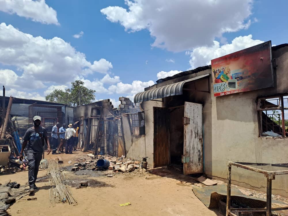 LP gas explosion; one injured, four shops damaged