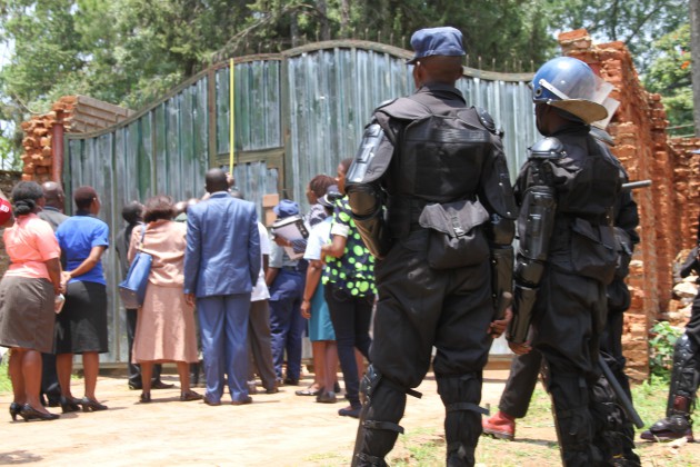 One of the gates at Gumbura's house