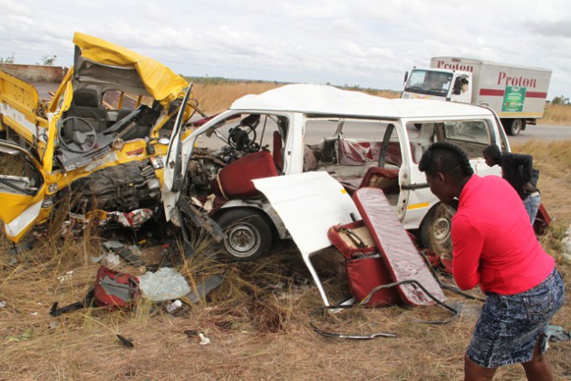 Twelve people died on the spot and three others upon admission at Chitungwiza Central Hospital.-(Pictures by Tawanda Mudimu)