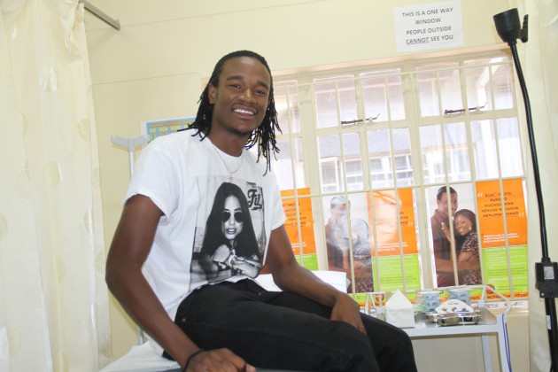 Jah Prayzah laughs as he waits to be circumcised today.