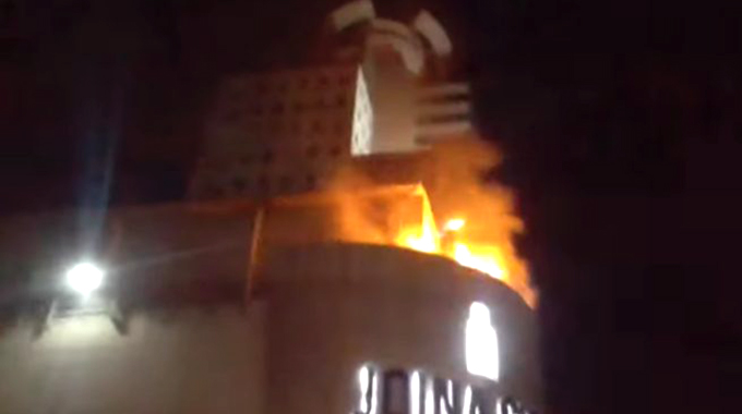 Fire erupts, contained at Joina City