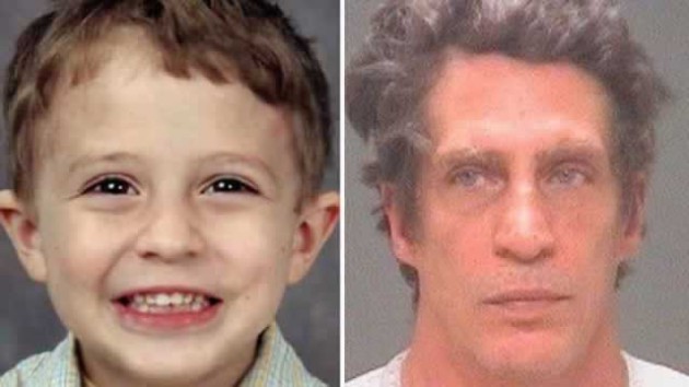 At left, Julian Hernandez at the time of his abduction in 2002, and father Bobby Hernandez after his arrest on November 2, 2015.