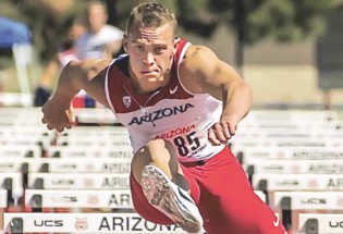 SCALING GREATER HEIGHTS . . . Zimbabwean decathlete Keegan Cooke recently broke his own national record in the United States